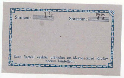 Budapest Mauthner Bőrgyár 1 Korona
